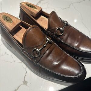 Gucci Vintage Brown Horsebit Loafer